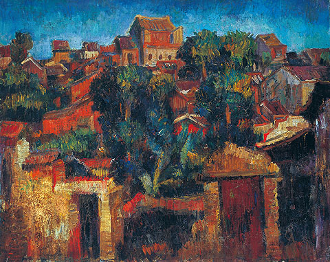 陳植棋淡水風景